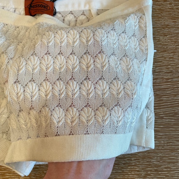 NWT MISSONI Shorts, Ivory Colour, Size 40 EU - Picture 5 of 6
